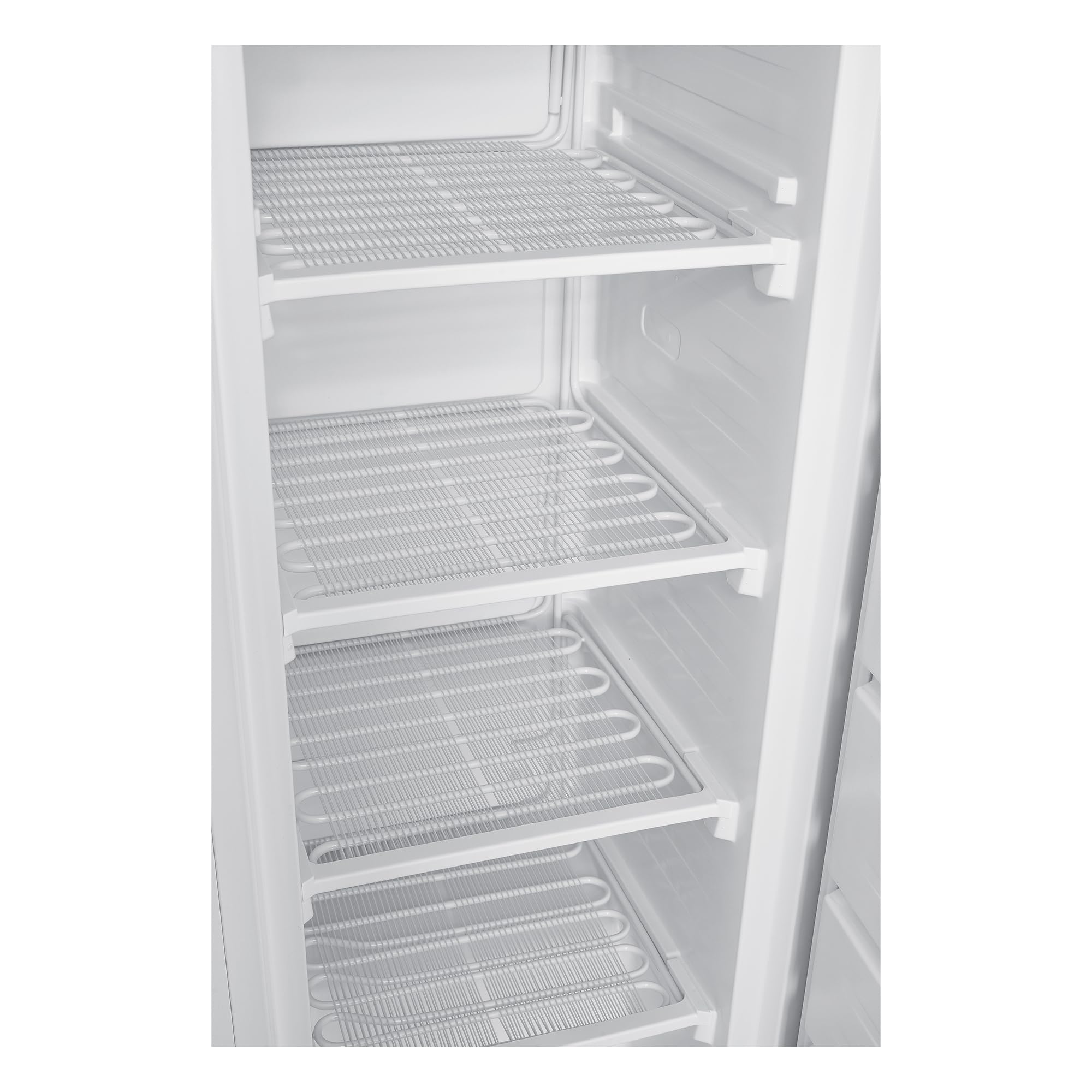 Sauber - Congelador Vertical una Puerta SERIE 3-CV14324WH - E - 142 x 55 cm - 5 Cajones 168 Litros - Se puede Combinar con Frigo 1 puerta - ENTREGA Y RETIRADA EN DOMICILIO INCLUIDA