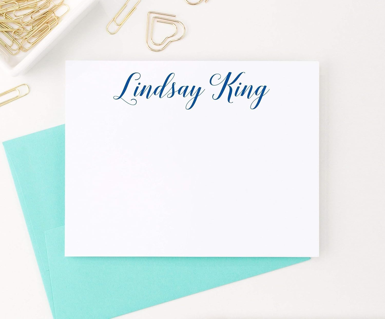 Personalized Stationery Set, Personalized Thank You Cards, Personalized Note Cards, Your Choice of Colors and Quantity
