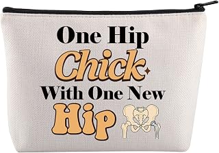 JYTAPP Hip Operation Themed Cosmetic Bag One Hip Chick With One New Hip Hip Replacement Recovery Gift for Women