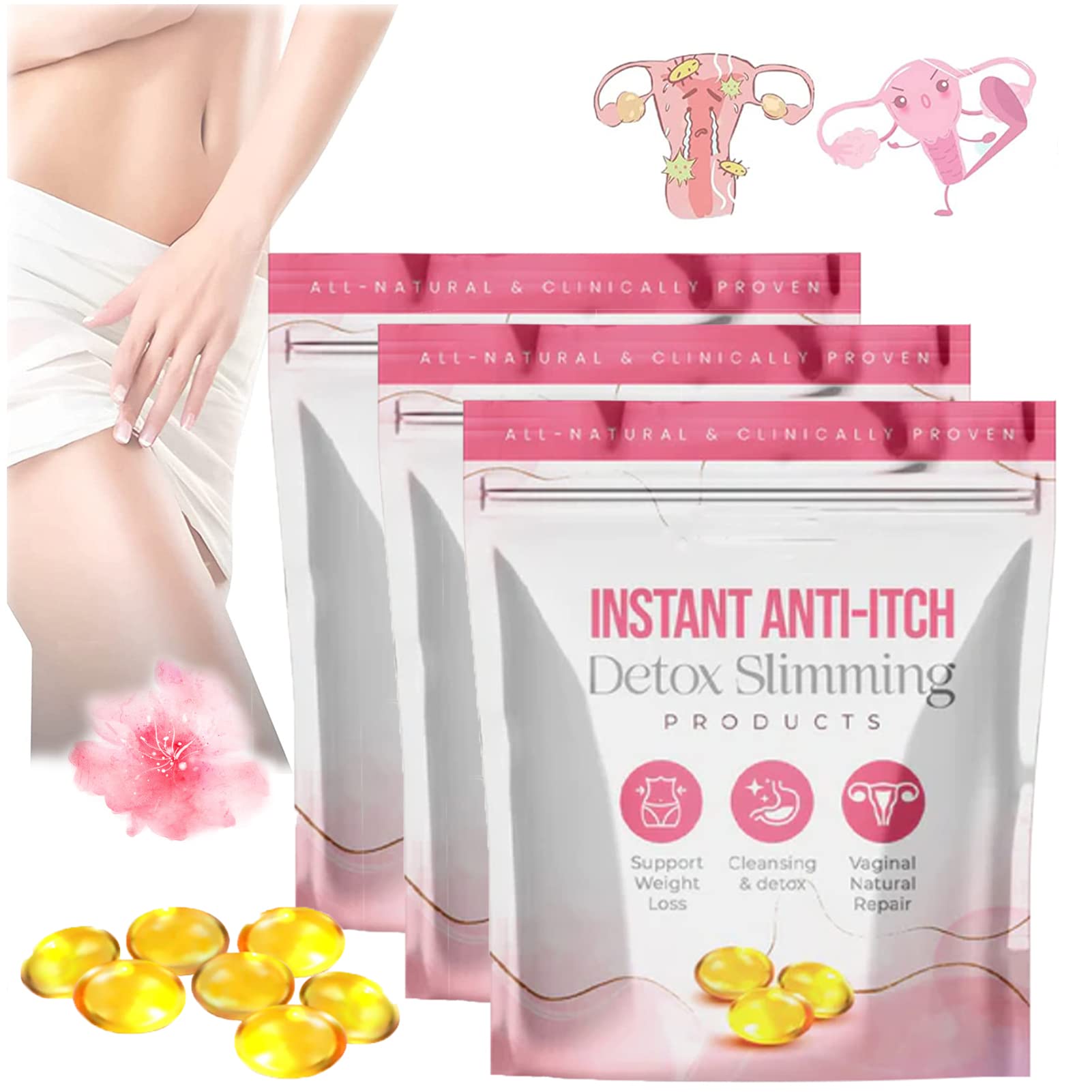 Gel Minceur Detox Instantané AnnieCare - Capsules Amincissantes Naturelles Anti-démangeaisons