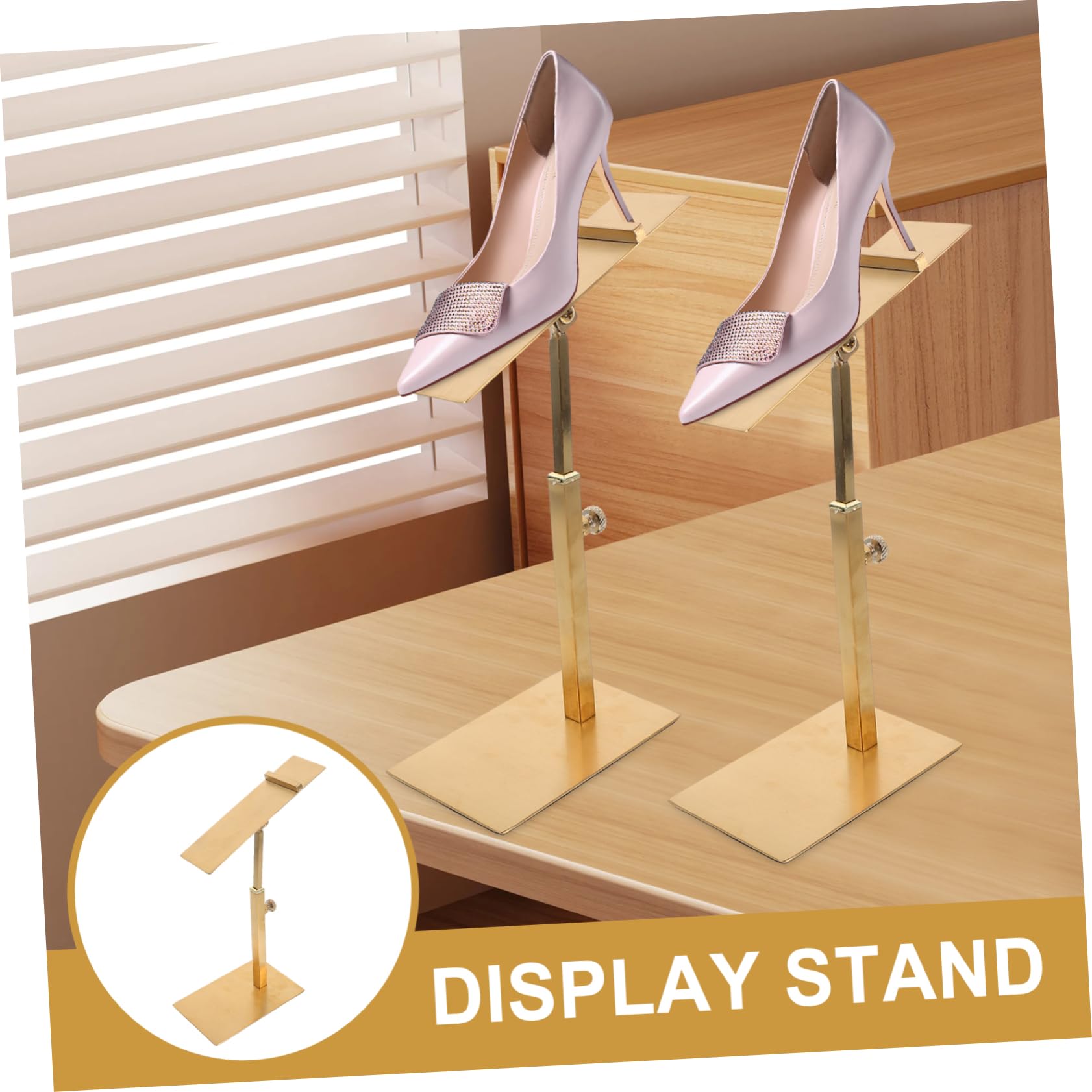 VILLFUL Djustable Shoe Rack Tall High Heels Display Stand for Store Shoe Holder