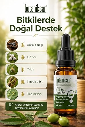 Botaniksan Tesbih Ağacı Neem Yağı 20ML Soğuk Sıkım, Saf, Doğal, Katkısız