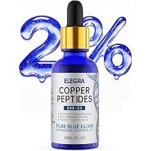 Copper Peptides Serum for Face, 2% GHK-Cu & Hyaluronic Acid, Multi-Peptides