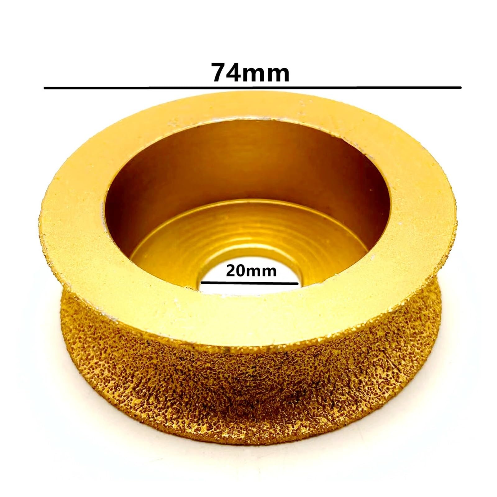 Schleifscheibe für Kantenprofile 1 Stück 74 mm Löt-Diamant-Profilierscheiben for Marmor und Granit, Winkelschleifer, Schleifscheibe, Marmorkantenscheiben(35MM)