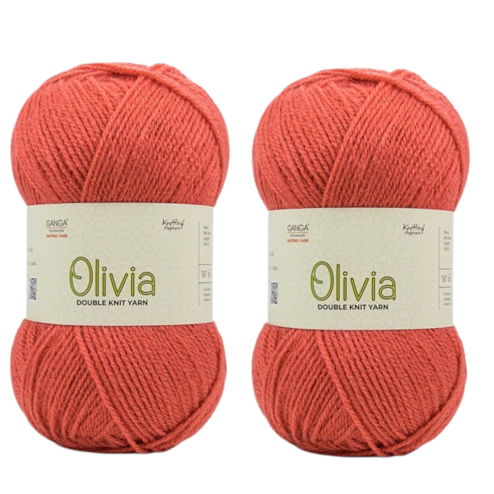 Ganga Acrowools Olivia Yarn - Maroon (2 Balls) -8 Ganga Acrowools Olivia Yarn - Maroon (2 Balls) -8