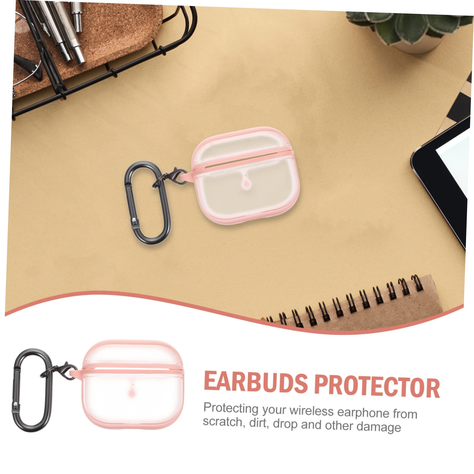 BESTonZON 5juegos Funda Protectora para Auriculares Inalámbricos Estuche De TPU Compatible Ligera y Portátil Protección contra y Arañazos para y
