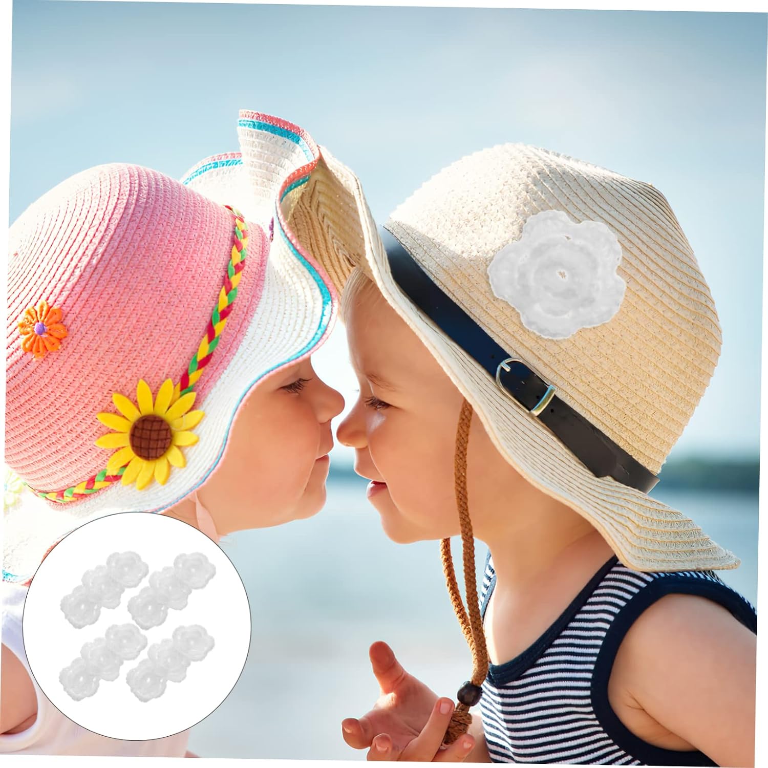 DOITOOL 12pcs Flower Crochet Ornaments for Hair Accessories Headbands Crafts Lightweight Floral Embellishments for Clothing Bags More for Creative Projects