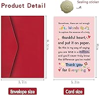 Vista 2 de Tarjeta de agradecimiento para amigos, tarjetas de agradecimiento para jefe compañero de trabajo, tarjeta de agradecimiento de poema para profesor