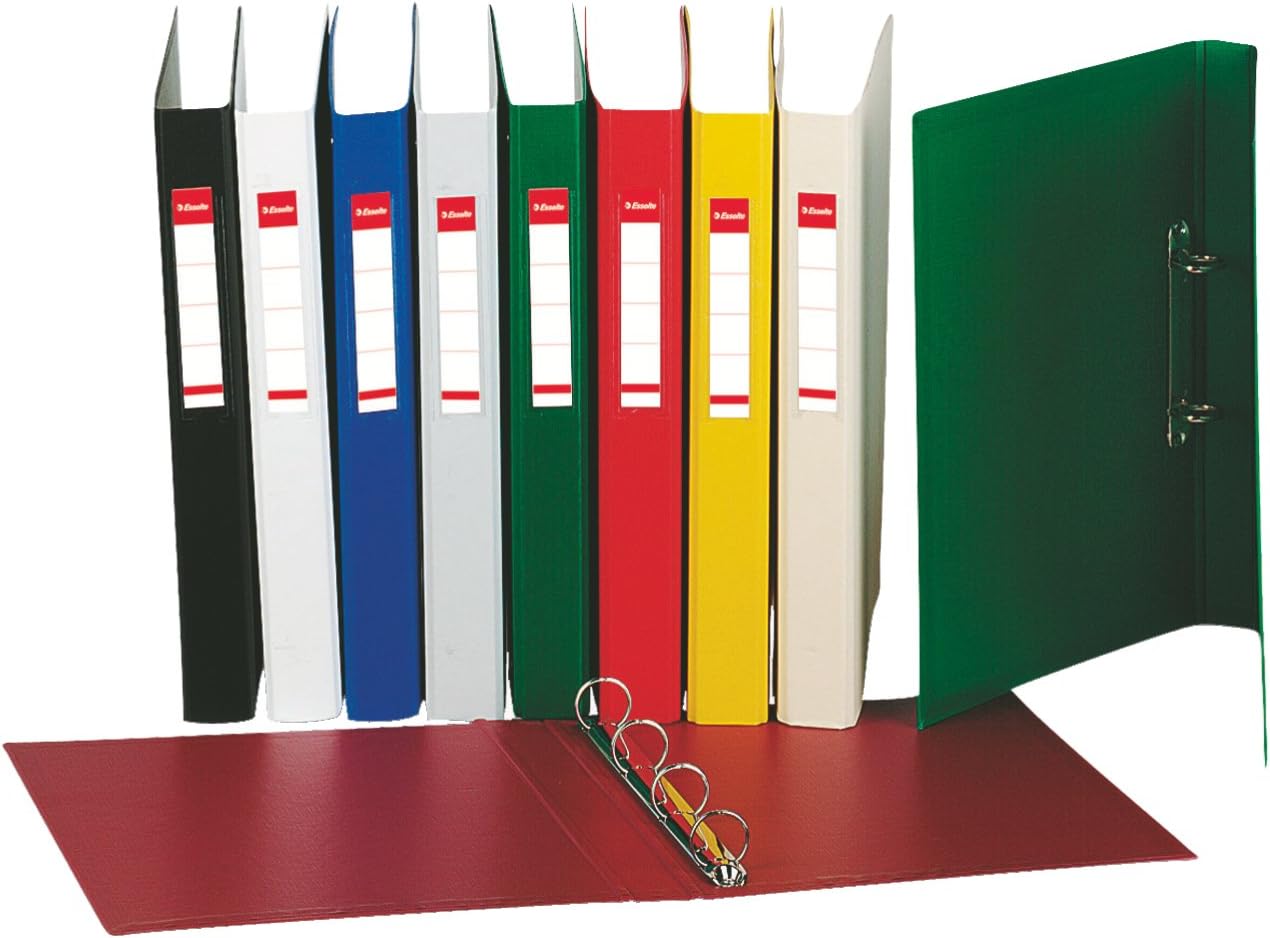 Esselte 4 Ring Binder, PP, Holds up to 190 Sheets, Vivida Range, 42 mm Spine, 14460 - A4, Blue