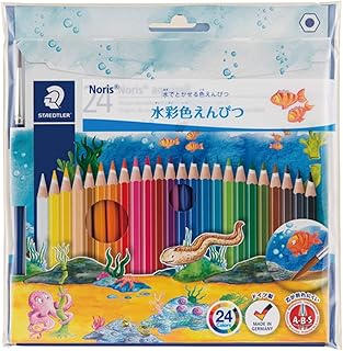 ステッドラー(STAEDTLER) 色鉛筆 24色 水彩色鉛筆 ノリスクラブ 144 10NC24P