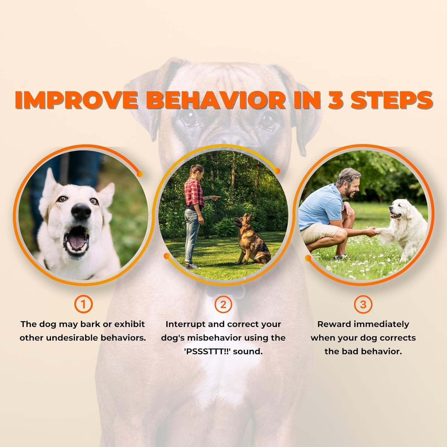 PSSSTTT! Dog Corrector Spray for Dogs 99g (2 Pack) - Effective Behavior Training for Dogs, Dog Fight Deterrent - Safe & Humane No Jump or Bark, Air Spray for Dogs, Air Horn for Training