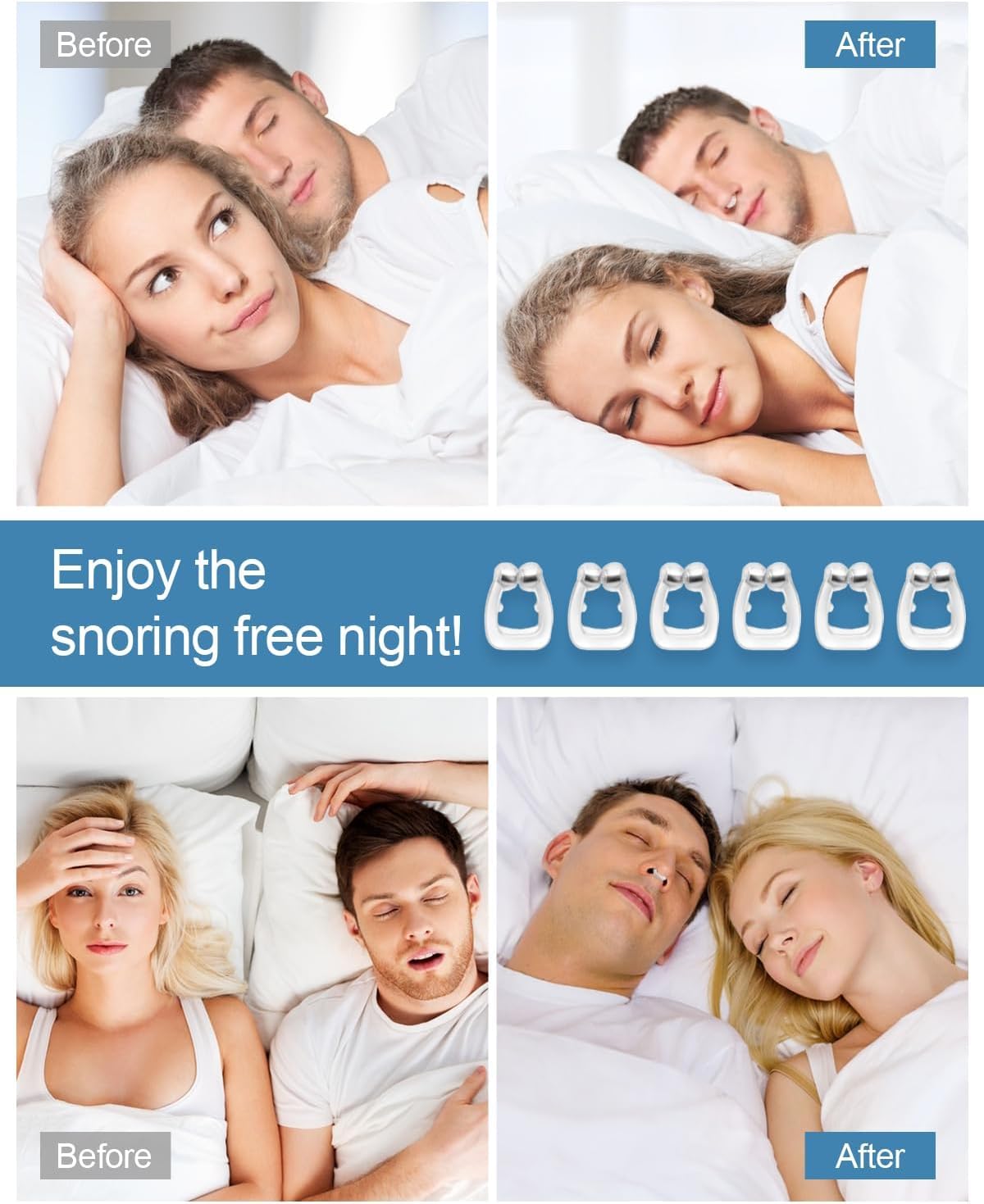 DSURVA (3 PIECE) Anti Snoring Nose Clip Devices for Men and Women, Snoring stopper, Snore Free Magnetic Nose Clip, Snoring Solution, Sleeping Aid Devices Ease Breathing, Relieves Nasal Noise Clip 5 71zPVY0WIgL. SL1469