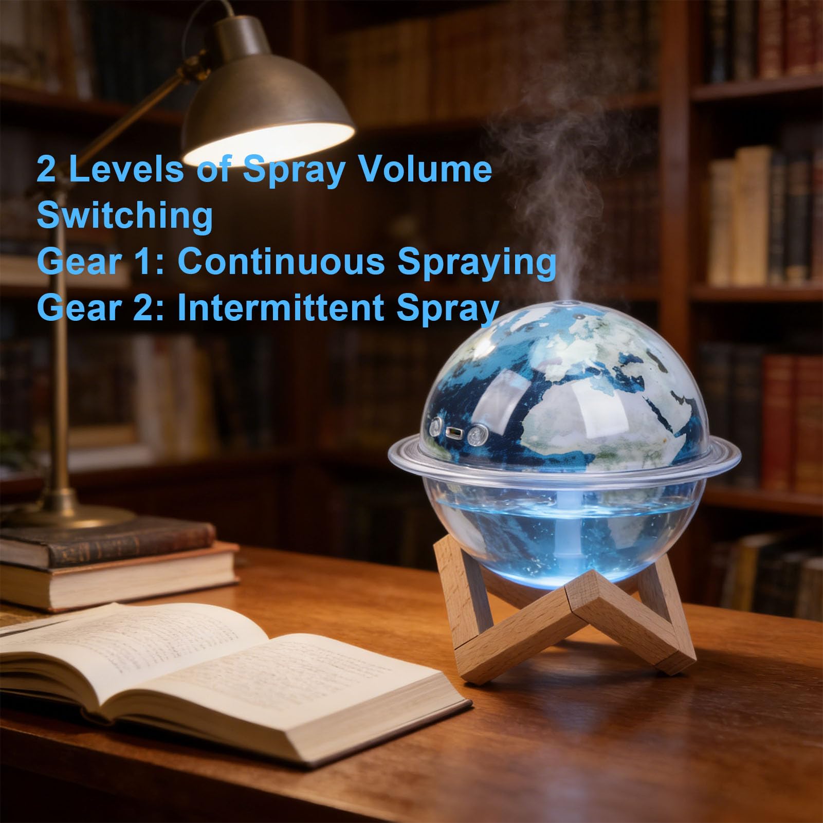 Lámpara de tierra humidificador LED luz nocturna para decoración del hogar dormitorio