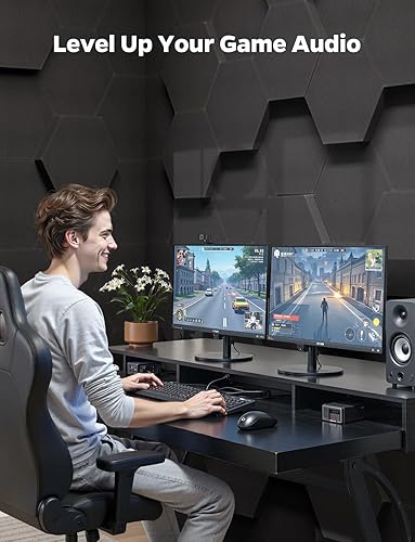 Miniatura 6 de Paneles de espuma acústica, 1.57 pulgadas y 2.75 pulgadas de doble grosor, paquete de 12 azulejos de espuma absorbentes de sonido para paredes,