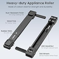 Vista 2 de Appliance Slider Heavy Duty with Wheels, Adjustable Appliance Roller Base Max 32", Lockable Furniture Mover for Hardwood Floors, Easy Move for