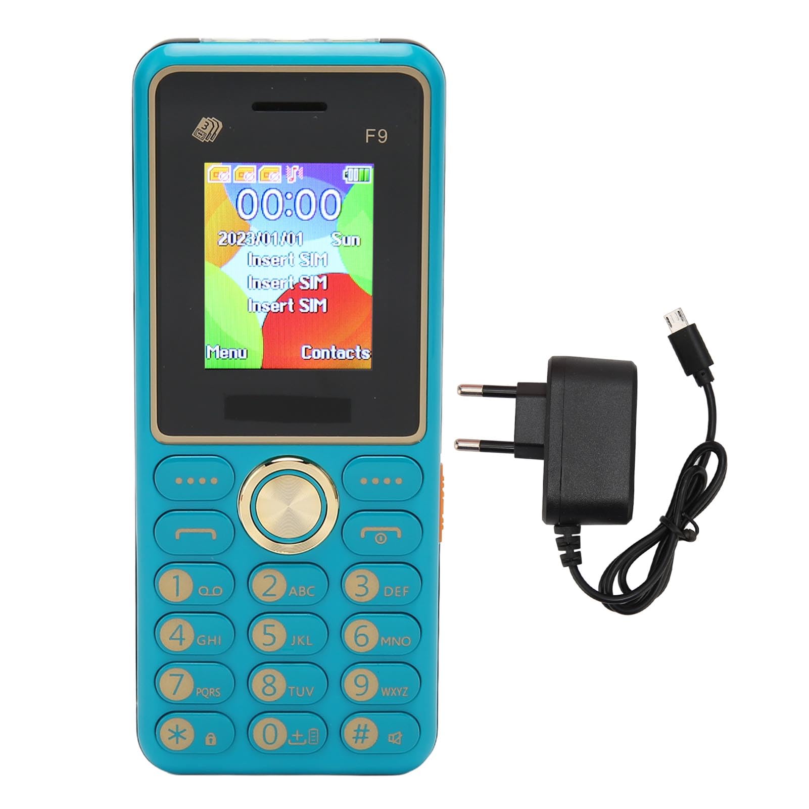 Telefono Cellulare TTfone A Tasti Grandi, Sbloccato, Nero - Con USB, Pay As You Go