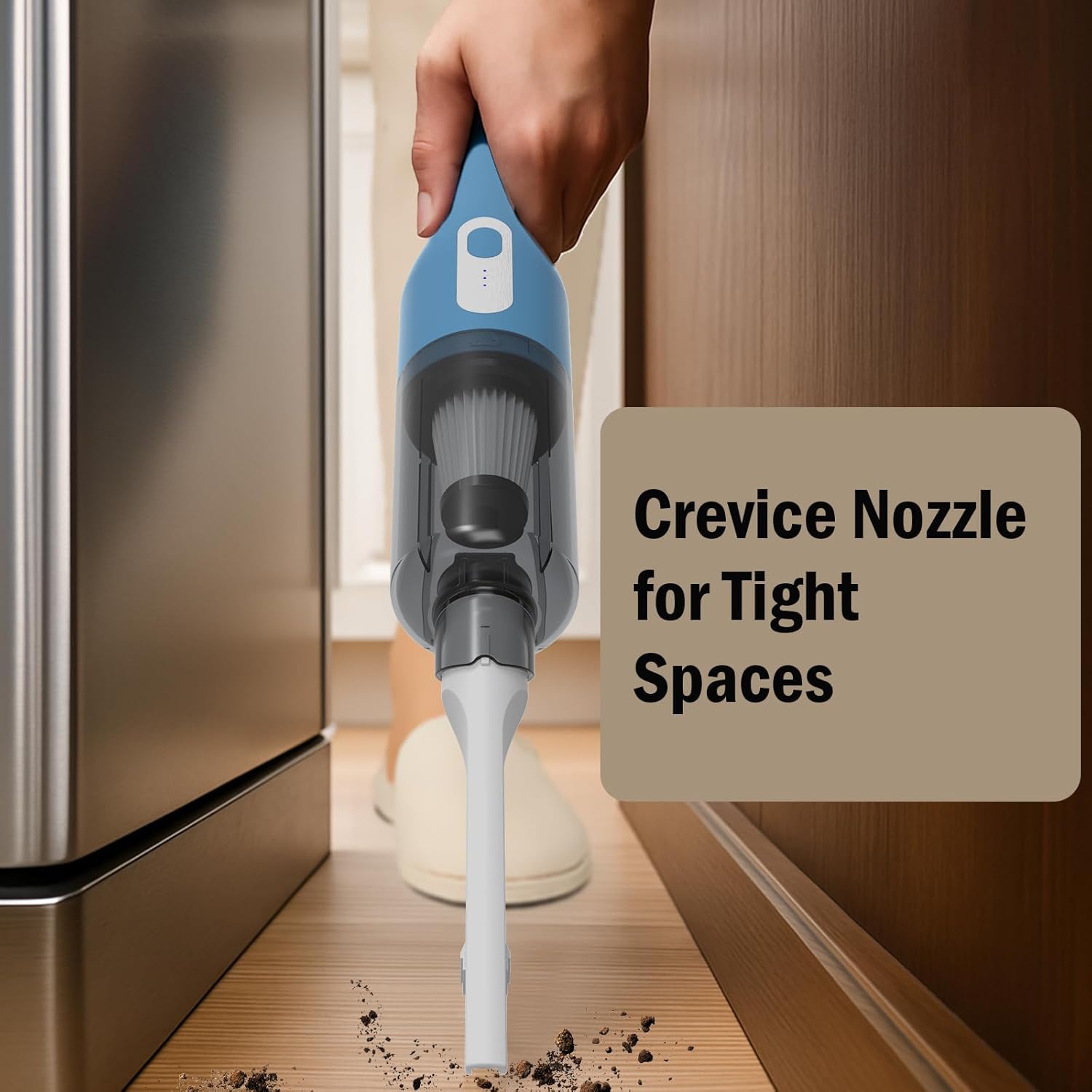 catsMeow Cordless Handheld Vacuum, Lightweight Portable Car Vacuum Cleaner with Crevice & Brush Tools, USB-C Rechargeable, Ideal for Cars, Quick Cleanups & Tight Spaces