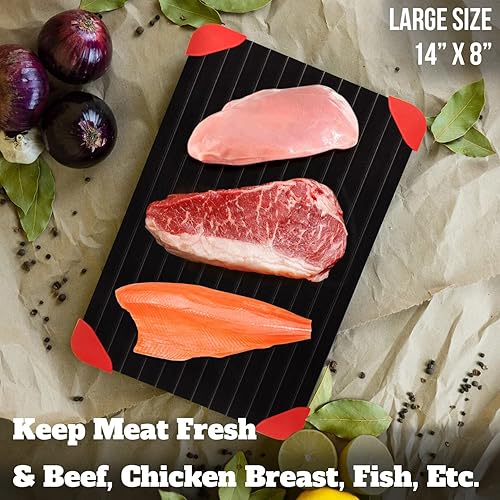 Miniatura 4 de Bandeja de descongelación rápida para descongelar carne congelada natural, bandeja de descongelación milagrosa original, placa de descongelación