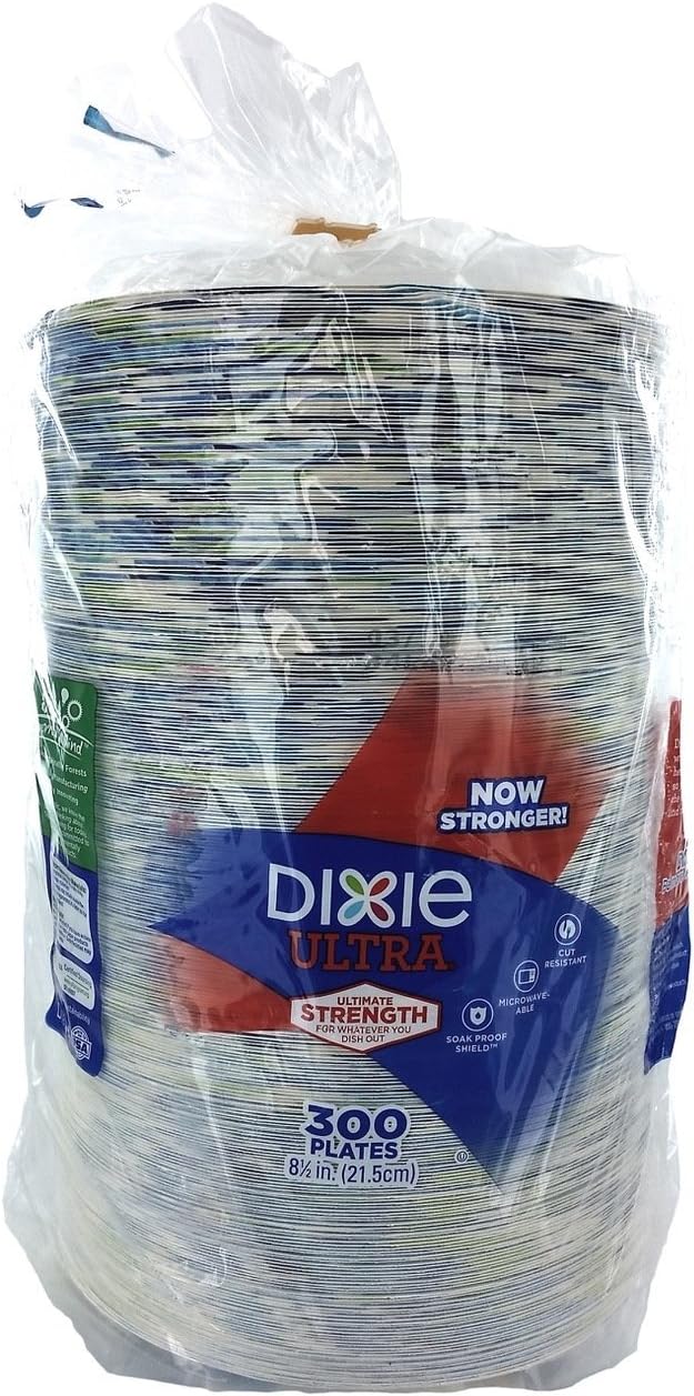 Dixie Ultra Paper Plates, 8-1/2 Inch, 300 Count
