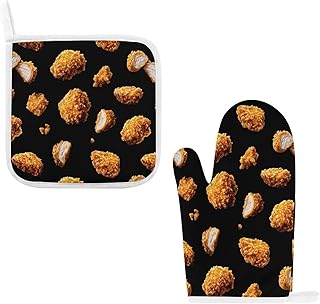 Fried Fried Chicken Nugget Oven Mitts Set