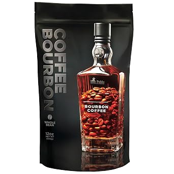 Don Pablo Bourbon Infused Coffee Medium Roast, 100% Arabica Whole Bean, Real Bourbon Infused, Low Acidity, Non-GMO, Small-Batch Roasted Specialty Gourmet Coffee, 12 oz.