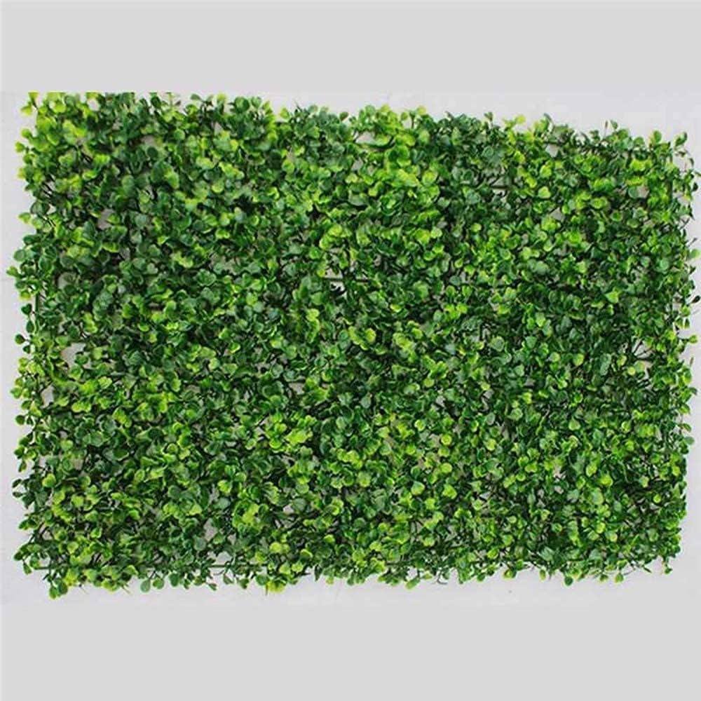 Kasahome 6 Pieces Hedge Hedges Artificial Decorative Buxus Panel Synthetic Grass Leaves Boxwood Plant for Indoor and Outdoor 60x40cm