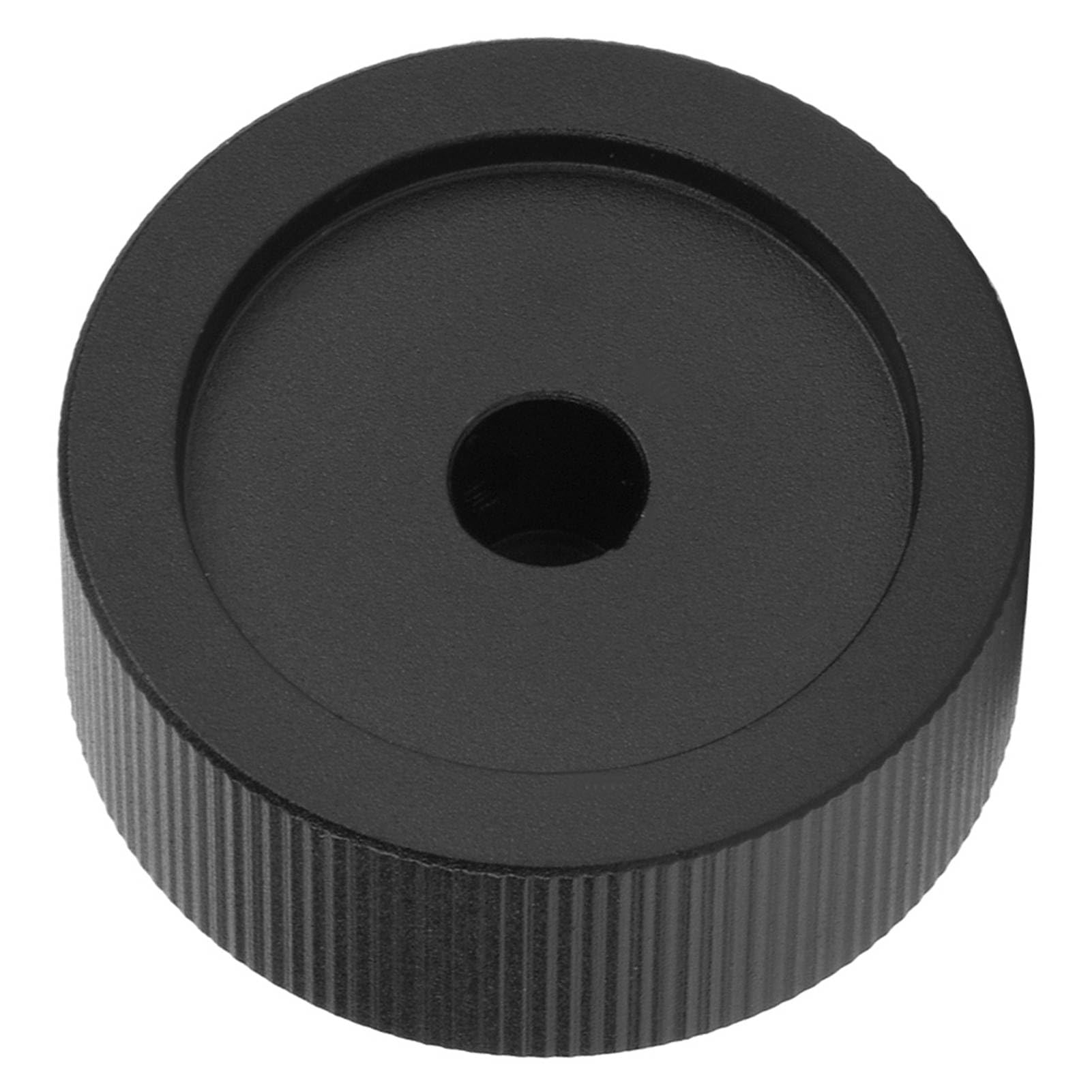 Manopola di Controllo del Volume, Manopola in Alluminio Massiccio da 6 Mm, con Superficie Satinata Nera con Struttura Antiscivolo, Ideale per Potenziometro e Apparecchiature Audio