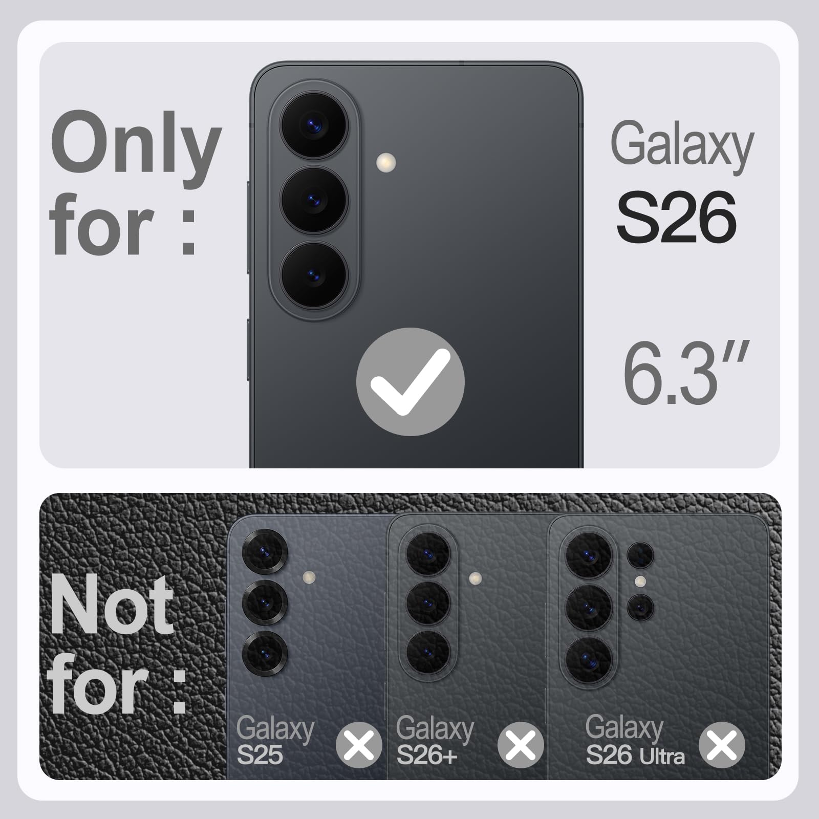 JETech pour Samsung Galaxy S26 Protection D'écran Anti-Espion avec Outil d'Installation Facile et Coque Magnétique en Cuir Groupe