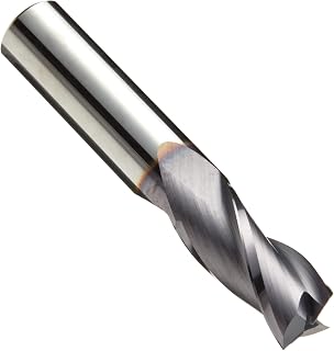Niagara Cutter N86014 Carbide Square Nose End Mill, Inch, TiAlN Finish, Roughing and Finishing Cut, 30 Degree Helix, 3 Flutes, 2.5" Overall Length, 0.313" Cutting Diameter, 0.313" Shank Diameter