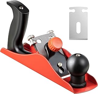 Dreyoo No.4 Adjustable Hand Planer with 2 Inch Replacement Blade, Wood Planer for Woodworking, Smoothing Bench Plane Jointer Plane for DIY Door Installation