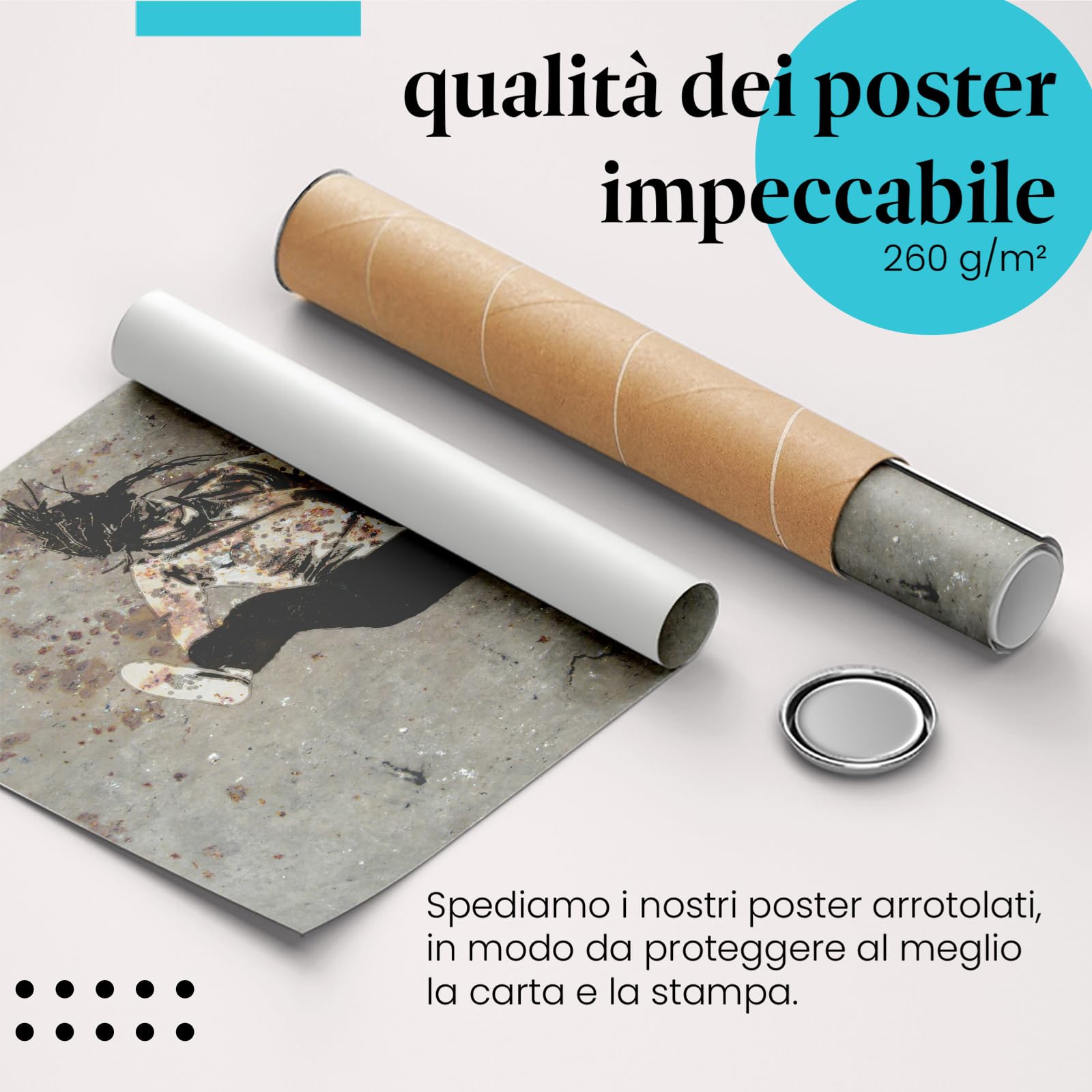 Postereck - 1701 - Hip hop, danza, musica, graffiti, break dance - Stampa con Scritta, Decorazione da Parete, Ideen Regalo, Stampa Fotografica - Tela - 100,0 cm x 75,0 cm