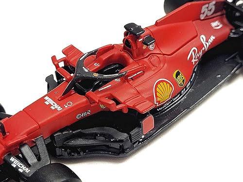 Miniatura 6 de Bburago B18-36829S 1:43 F1 2021 Ferrari SF21 SAINZ, varios diseños y colores para adultos unisex