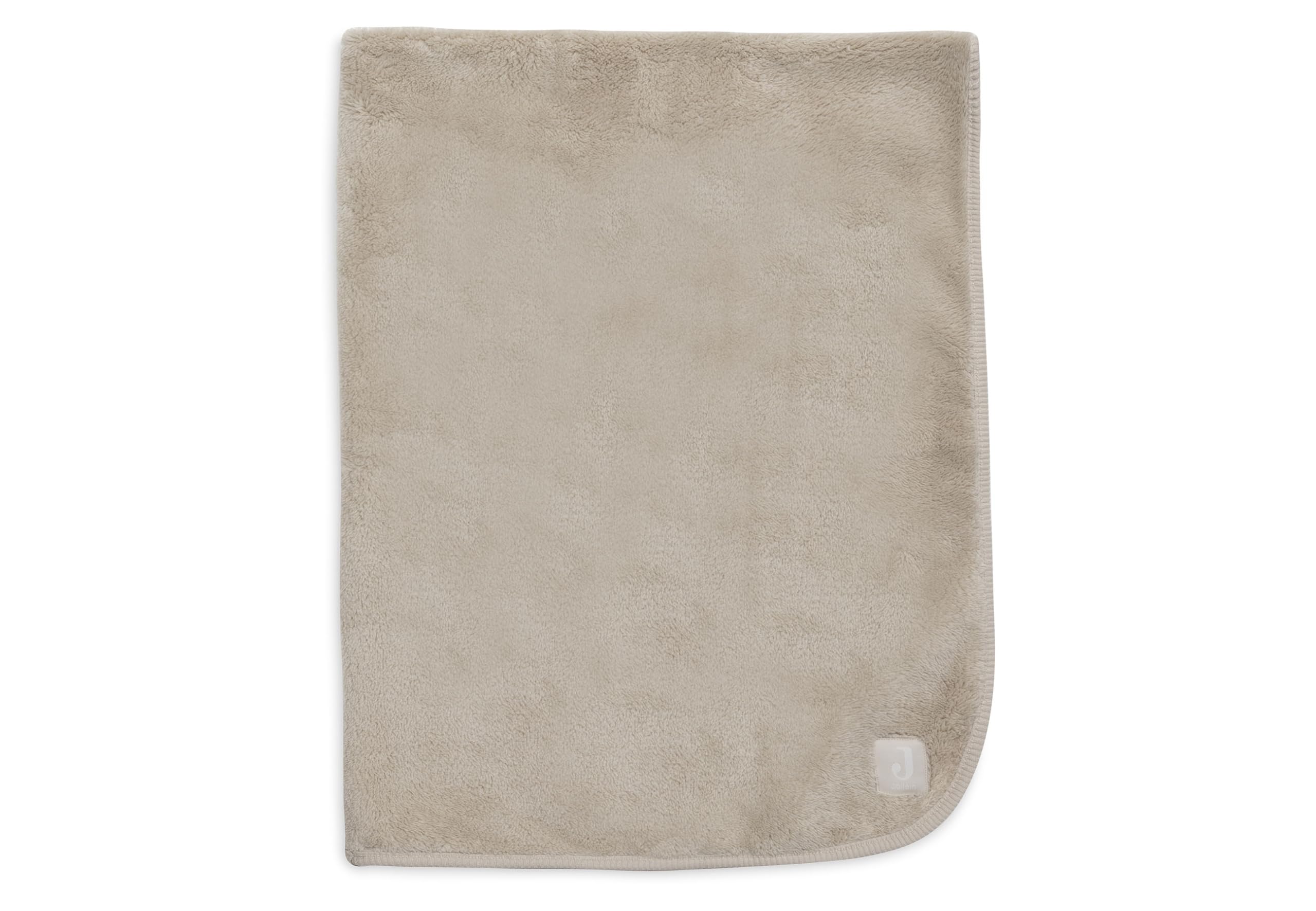 Jollein Babydecke Basic - Jersey/Sherpa - Warm Sand - 75x100cm - 100% Baumwolle - Für Babywiege - 1.0 TOG - OEKO-TEX Zertifiziert