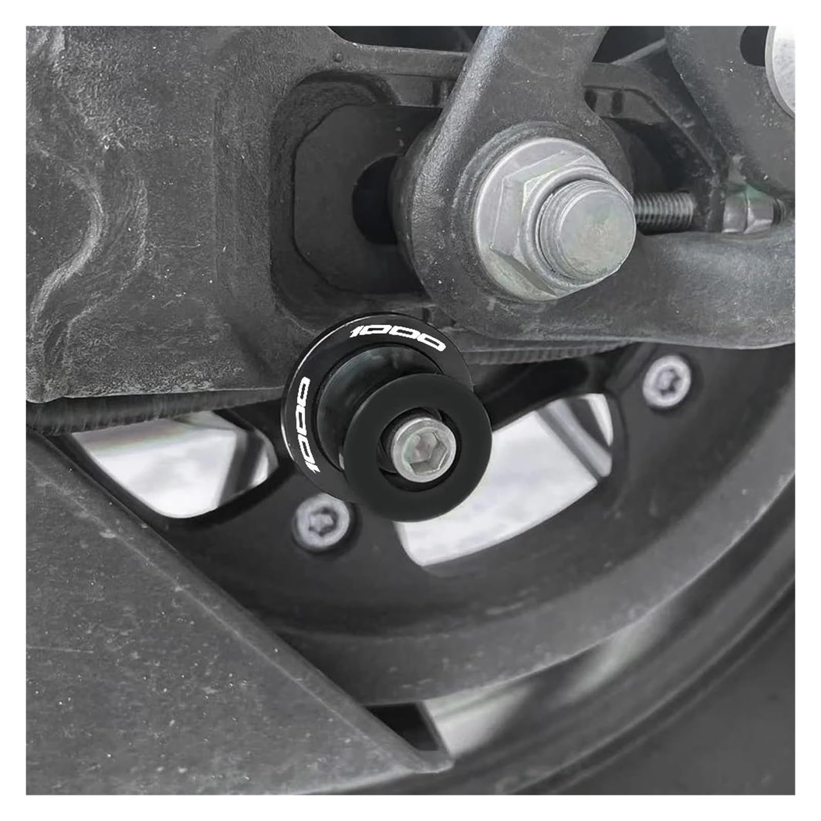 Bobine Forcellone Per KAWASAKI Z1000 Z 1000 2014- Viti Per Cavalletto Cursori E Supporti Forcellone Nottolini Cavalletto(Nero)