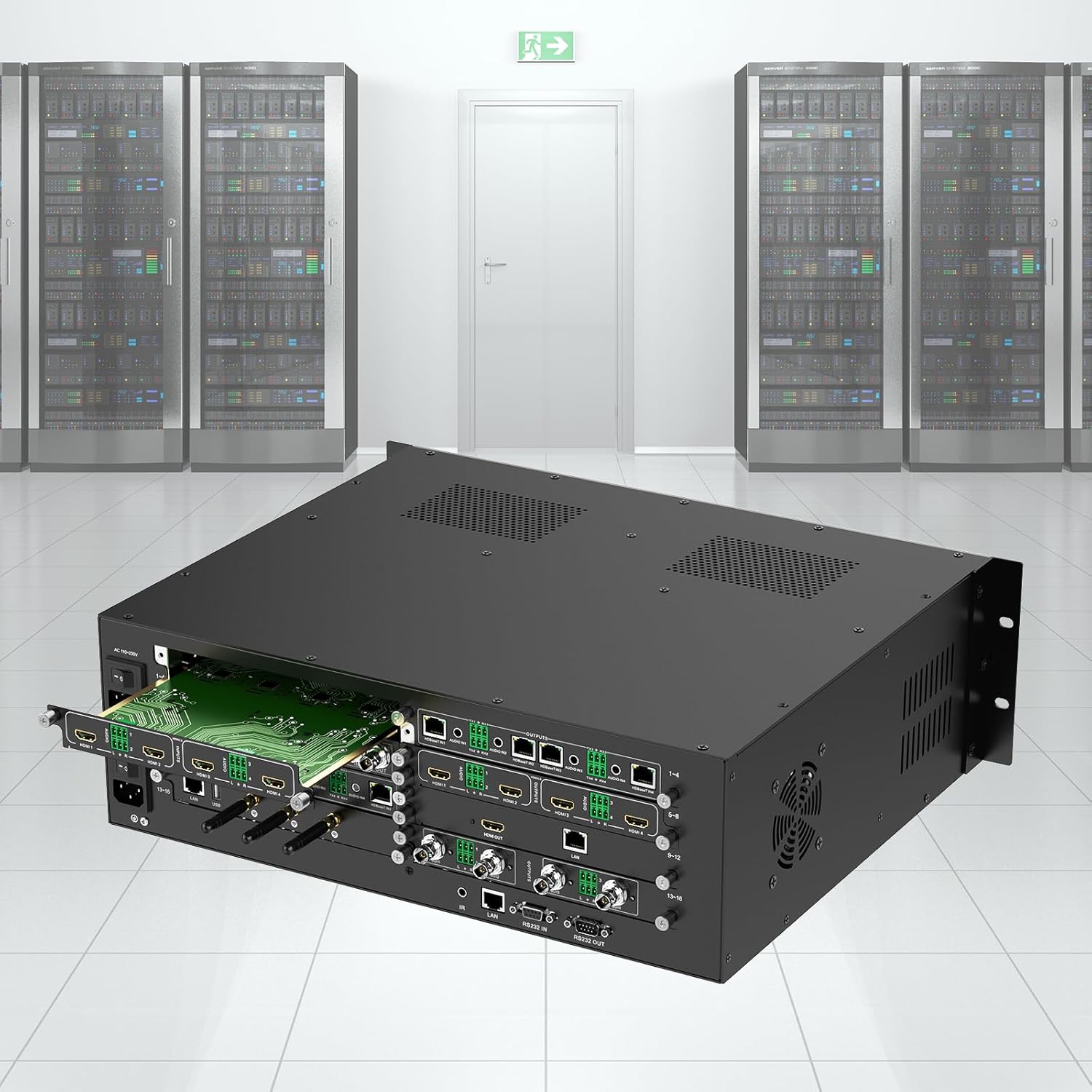 4K@60Hz HDMI Input Card 4 Port (1-Card 4-Port) for MT-VIKI Modular Matrix Switcher Video Wall Controller w/Audio Input, 18Gbps, EDID, Seamless Switching