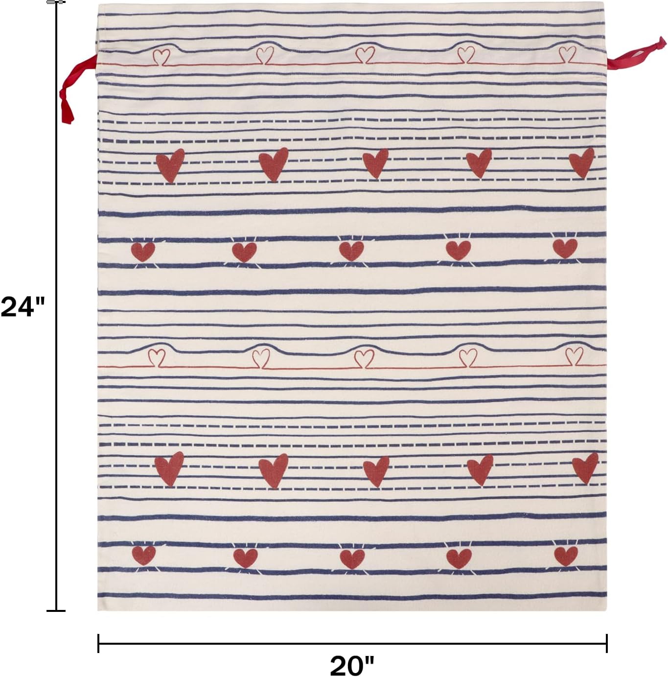 silenwest Large Canvas Gift Bags with Drawstring 24x20 Inches - Premium Reusable Gift Wrap for Anniversary, Wedding, Bridal Shower, Valentines Day - Image 2