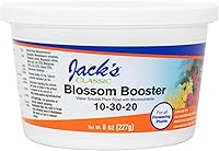Jack's Classic 10-30-20 Blossom Booster Water-Soluble Fertilizer with Micronutrients - Boost Blooms on Flowering Plants, 8oz