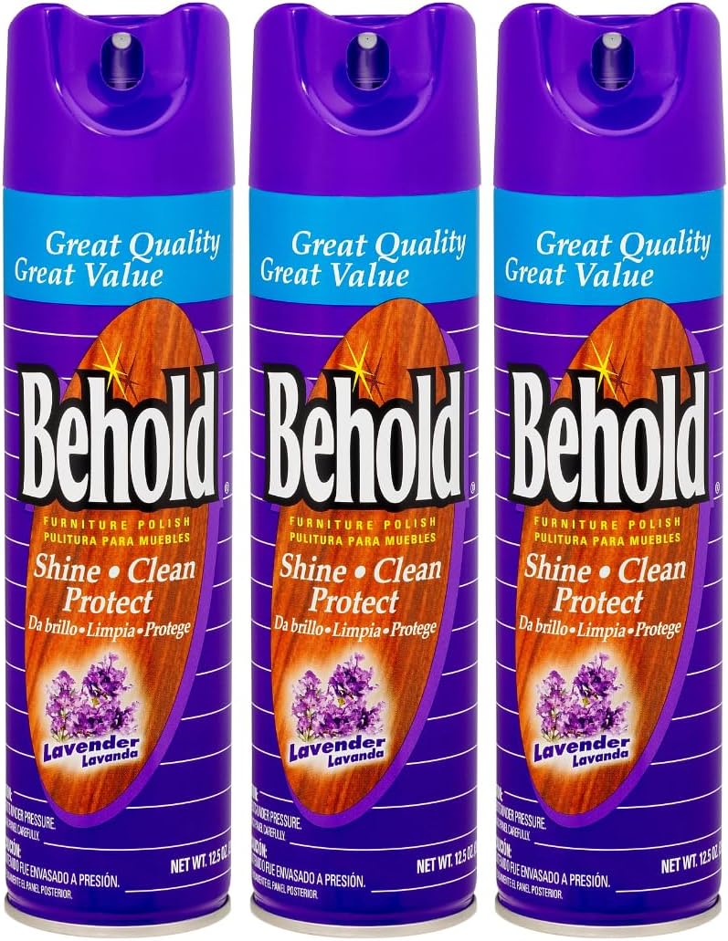 Amazon.com: Behold Furniture Polish, Lavender, 12.5 Ounce (Pack of 3