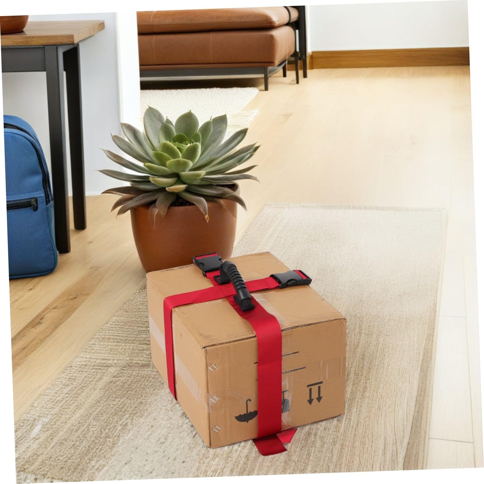 PRETYZOOM 3 Pièces Sangles de Levage Lourdes avec Système Arrimage Croisé pour Déménagement Transport Sécurisé de Meubles Appareils et Cartons Sangles Arrimage Portables et Compactes pour