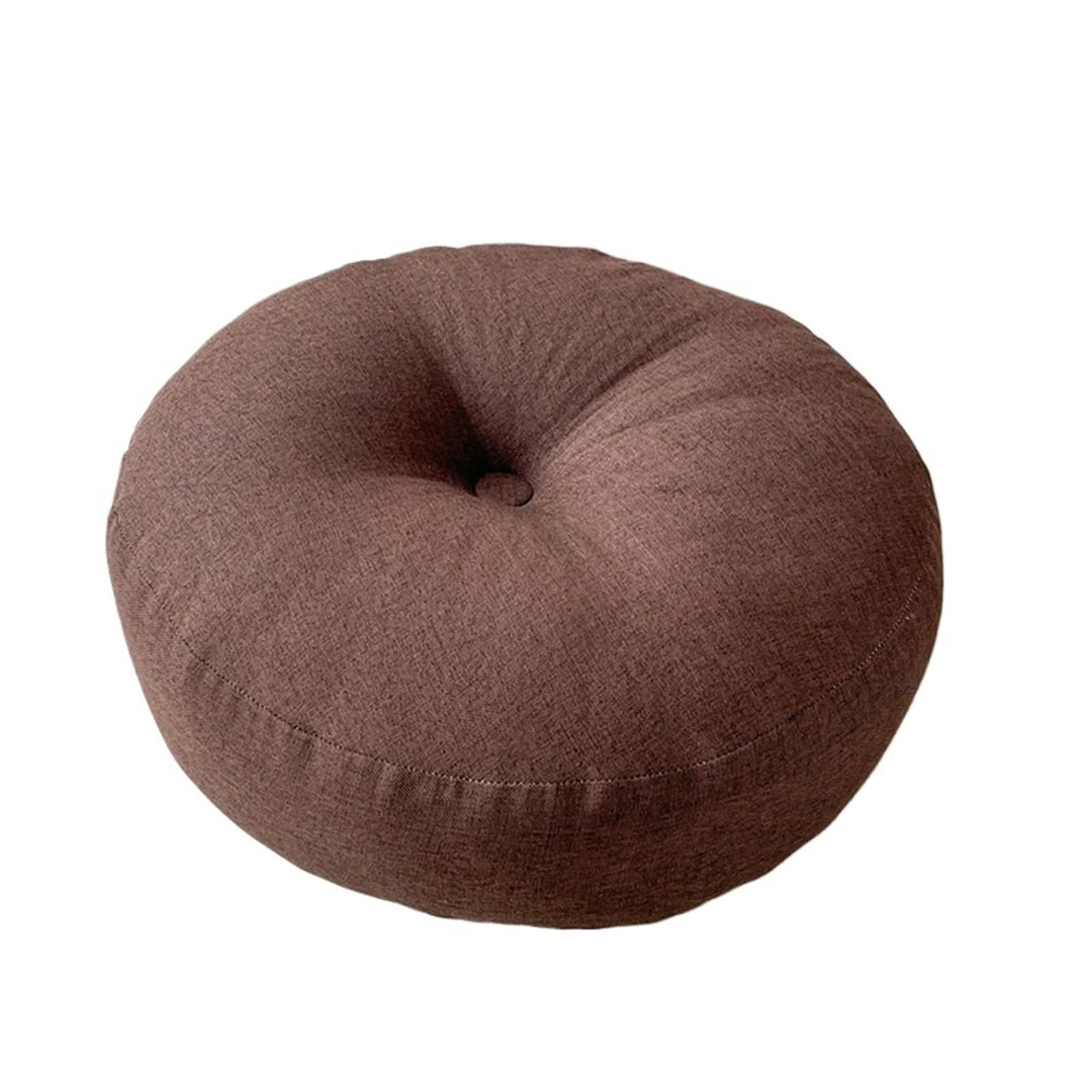Cojín de meditación en lino premium grueso para silla de oficina y suelo