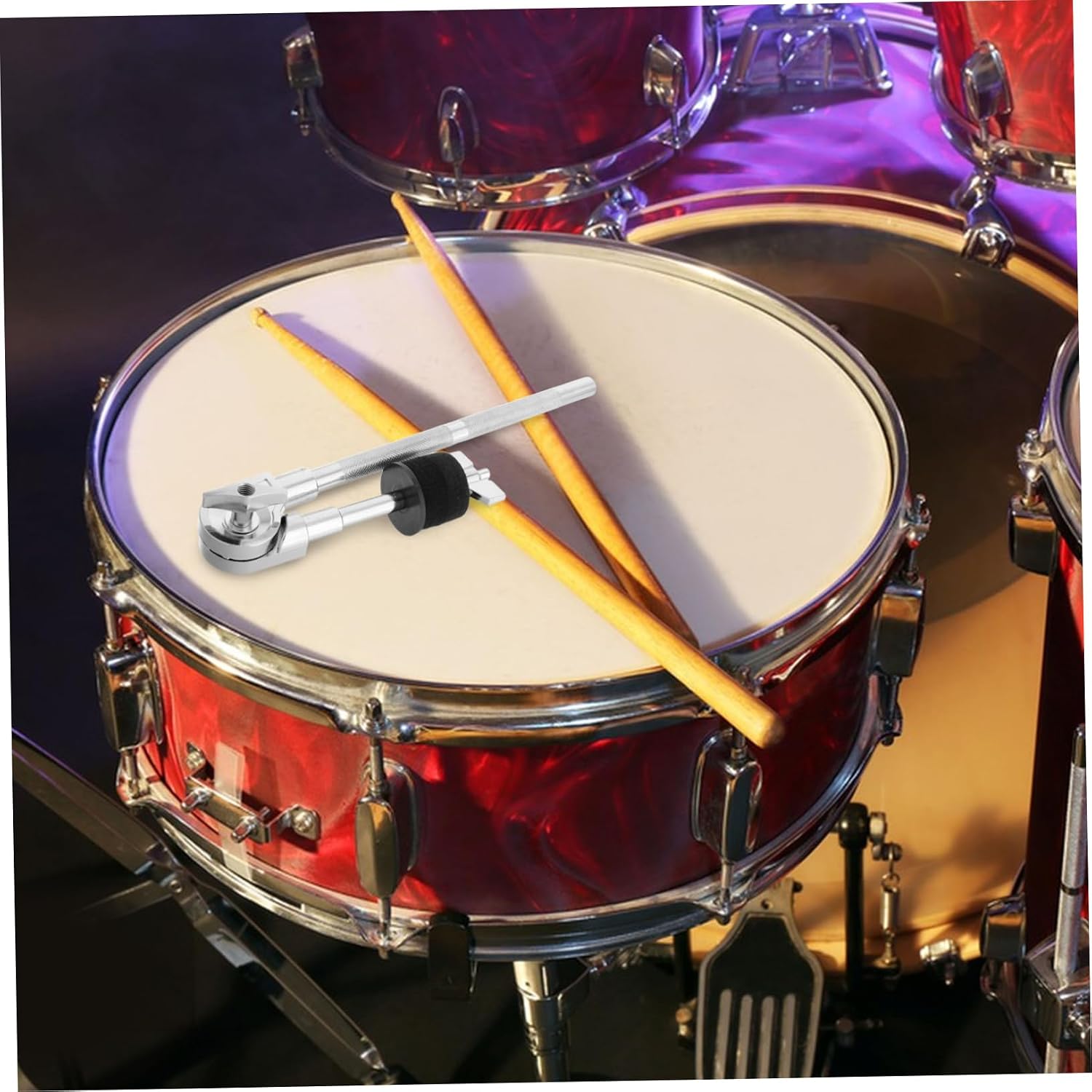 Drum Cymbal Stacker Stand Rotating Head Height and Angle Compact and Portable Design for Snare Drum for Performances and Practice