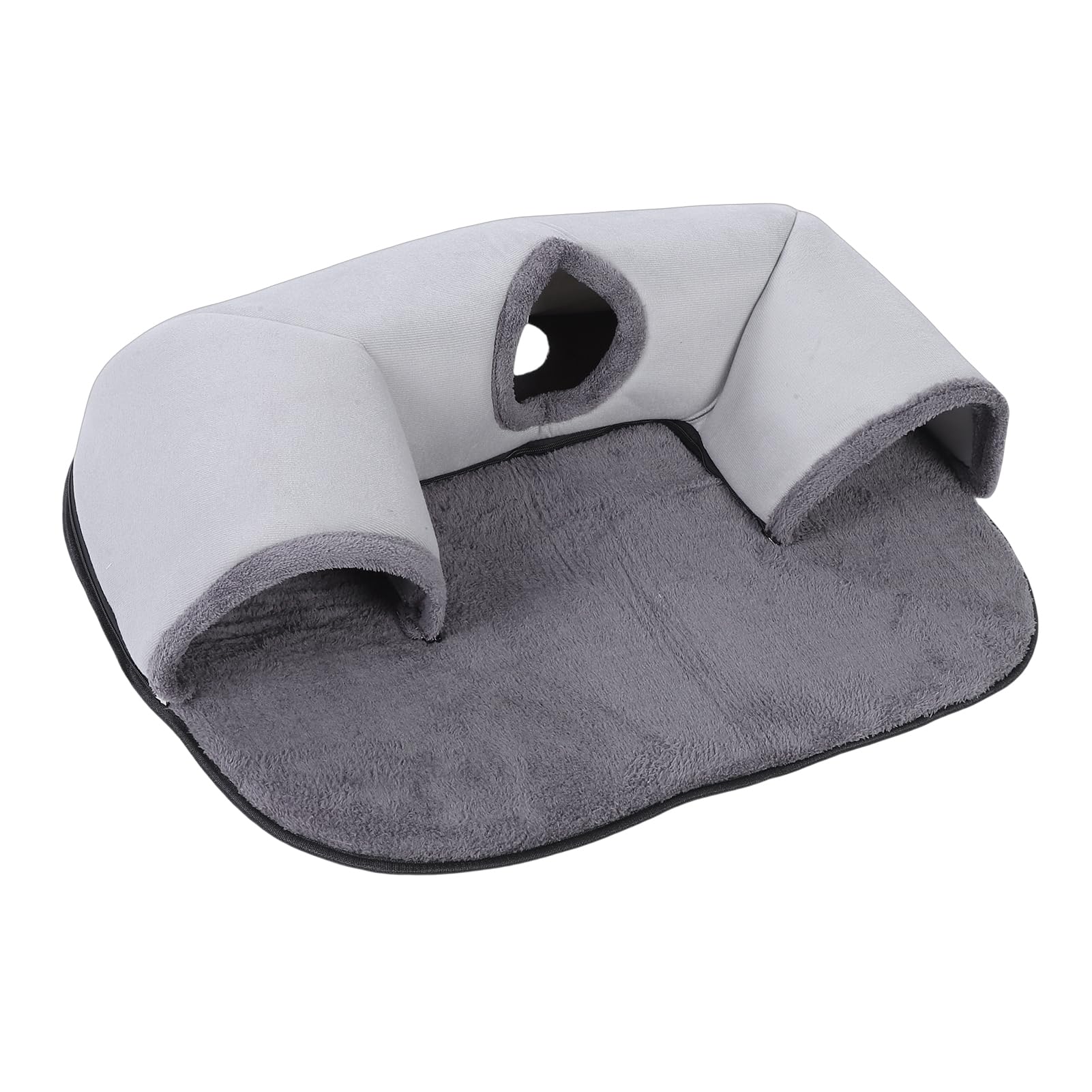 Cocoarm Cama Túnel para Gatos, Juguete Interactivo para Gatos Limpiable en Forma de U para de Interior con Juguete de Bola Desmontable para Gatitos (Talla pequeña)