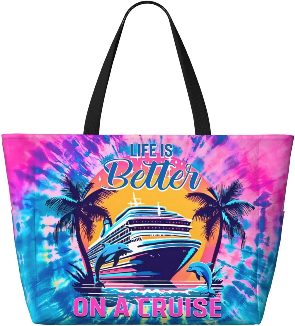Waterproof Chicken Beach Totes Bags with Zipper Extra Large Beach Bag for Women Pool Bags with Wet Compartment