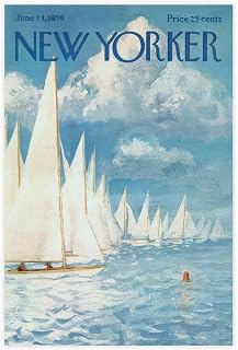 9W Yorker Magazine Poster Canvas Wall Art Vintage Posters New NYC Prints For Dorm For Bedroom Home DecorUnframe-style 16x24inch(40x60cm)