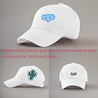 Vista 2 de 60 parches bordados de estilos surtidos al azar, parches para coser o planchar, apliques para ropa, pantalones de vestir, sombreros, jeans, flores