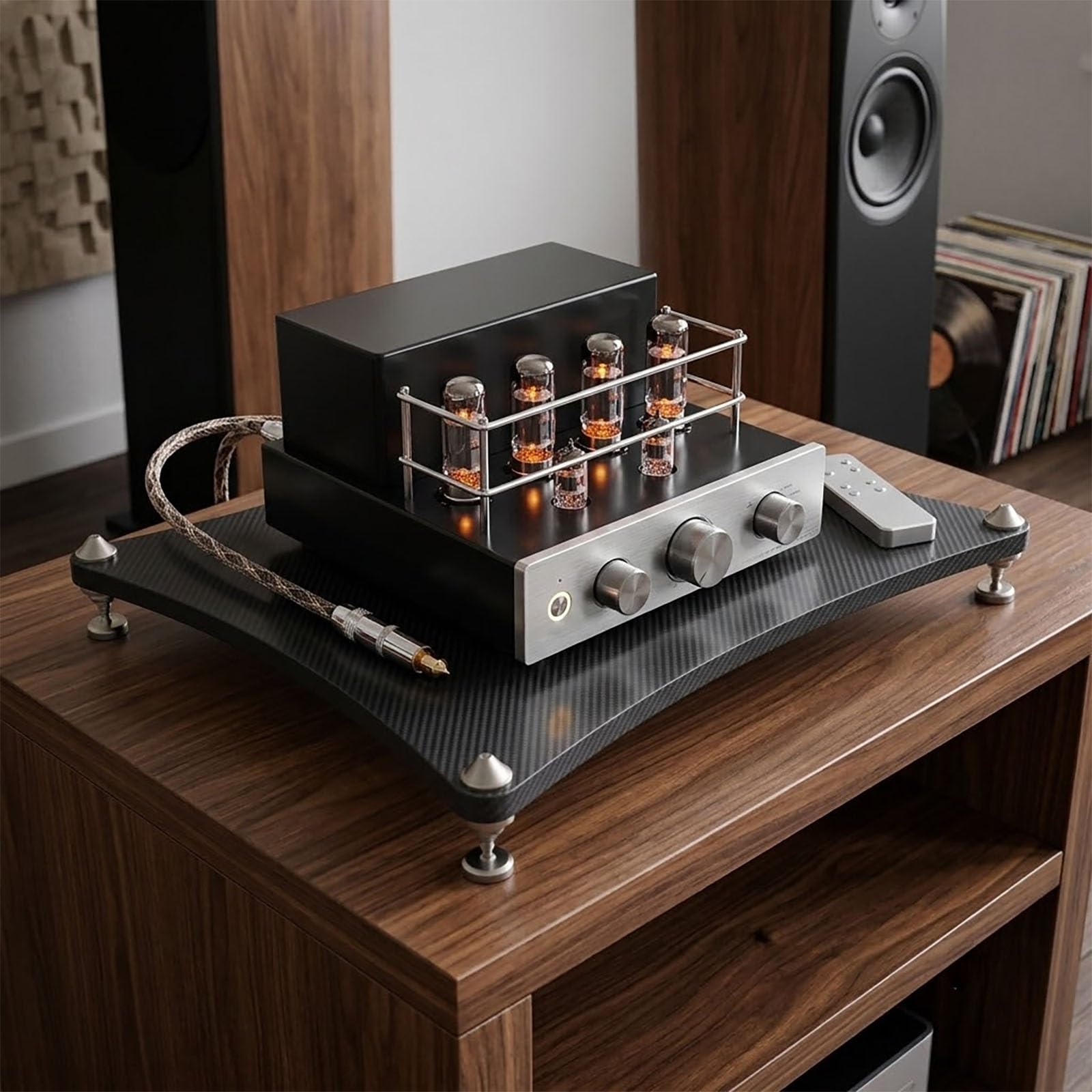 Mueble estéreo antivibración para proteger y ventilar tus equipos de audio