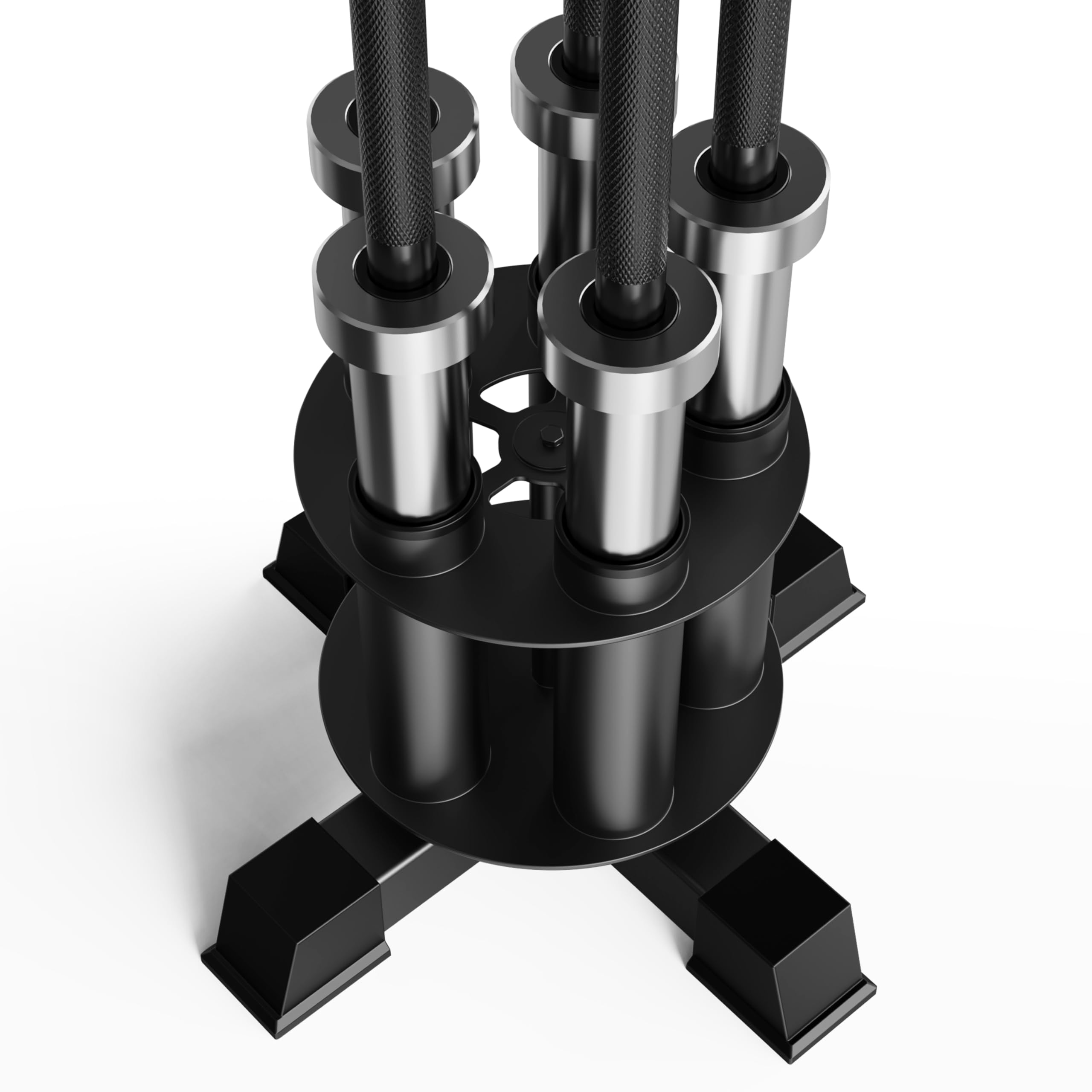 EVERYMATE垂直のバーベルホルダー:回転可能なバーベルホルダーの床スタンド、ヘビーデューティのバーベルラックスタンドは2インチのバーベル棒、カール棒、ジムのオーガナイザーのバー… Amazon.co.jp: EVERYMATE 縦型バーベルホルダー:回転式バーベル