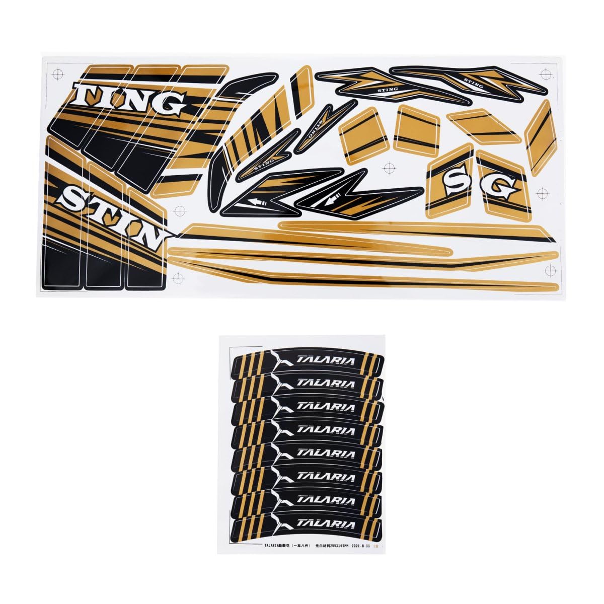 Basic Talaria Graphics Kit Compatible with Talaria Sting Offroad TL3000/Sting Onroad TL45 Gold
