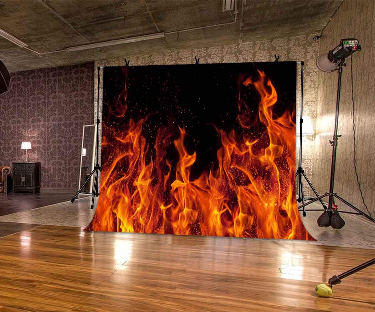 Grandpa Gift 10x10ft Fire Backdrop Photography Background - Dancing ...