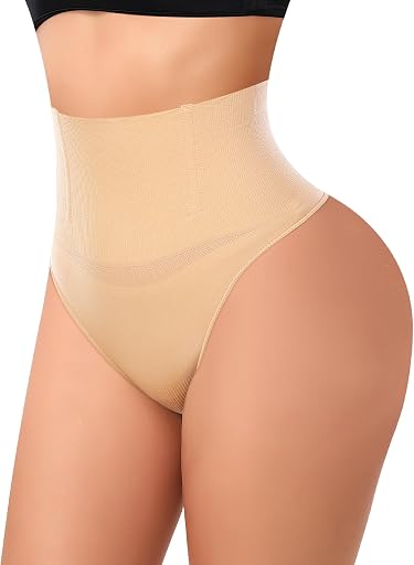 Werena Tummy Control Thong Shapewear for Women Seamless Shaping Novelty Thong Panties Body Shaper Underwear